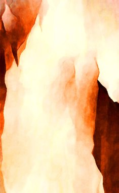 Soyut suluboya sanat eserleri. Fırça boyalı dijital resim. Renkli yaratıcı suluboya çizimi.