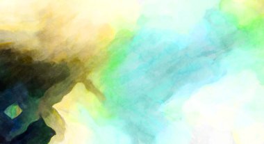 Soyut suluboya sanat eserleri. Fırça boyalı dijital resim. Renkli yaratıcı suluboya çizimi.