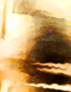 Soyut suluboya sanat eserleri. Fırça boyalı dijital resim. Renkli yaratıcı suluboya çizimi.