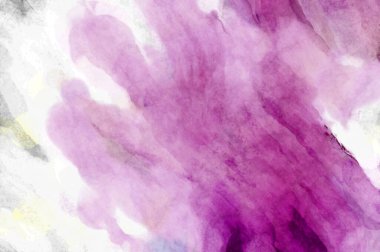 Soyut suluboya sanat eserleri. Fırça boyalı dijital resim. Renkli yaratıcı suluboya çizimi.