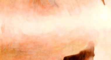 Soyut suluboya sanat eserleri. Fırça boyalı dijital resim. Renkli yaratıcı suluboya çizimi.