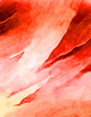 Soyut suluboya sanat eserleri. Fırça boyalı dijital resim. Renkli yaratıcı suluboya çizimi.