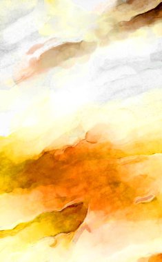 Soyut suluboya sanat eserleri. Fırça boyalı dijital resim. Renkli yaratıcı suluboya çizimi.