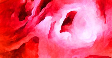 Soyut suluboya sanat eserleri. Fırça boyalı dijital resim. Renkli yaratıcı suluboya çizimi.