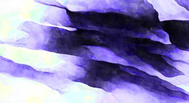 Soyut suluboya sanat eserleri. Fırça boyalı dijital resim. Renkli yaratıcı suluboya çizimi.