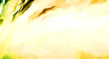 Soyut suluboya sanat eserleri. Fırça boyalı dijital resim. Renkli yaratıcı suluboya çizimi.