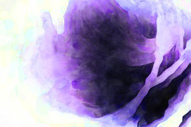 Soyut suluboya sanat eserleri. Fırça boyalı dijital resim. Renkli yaratıcı suluboya çizimi.