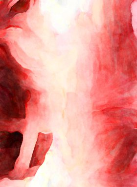 Soyut suluboya sanat eserleri. Fırça boyalı dijital resim. Renkli yaratıcı suluboya çizimi.