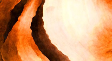 Soyut suluboya sanat eserleri. Fırça boyalı dijital resim. Renkli yaratıcı suluboya çizimi.