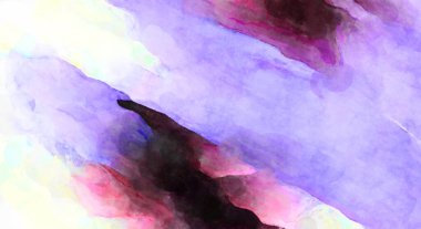 Soyut suluboya sanat eserleri. Fırça boyalı dijital resim. Renkli yaratıcı suluboya çizimi.