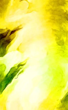 Soyut suluboya sanat eserleri. Fırça boyalı dijital resim. Renkli yaratıcı suluboya çizimi.