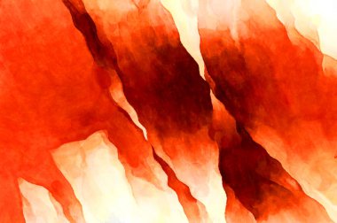 Soyut suluboya sanat eserleri. Fırça boyalı dijital resim. Renkli yaratıcı suluboya çizimi.