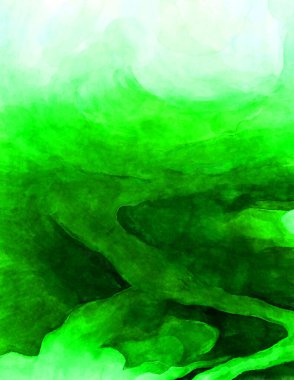 Soyut suluboya sanat eserleri. Fırça boyalı dijital resim. Renkli yaratıcı suluboya çizimi.