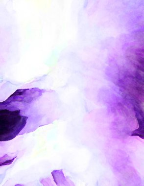 Soyut suluboya sanat eserleri. Fırça boyalı dijital resim. Renkli yaratıcı suluboya çizimi.