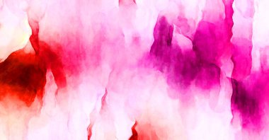 Soyut suluboya sanat eserleri. Fırça boyalı dijital resim. Renkli yaratıcı suluboya çizimi.