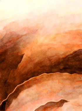 Soyut suluboya sanat eserleri. Fırça boyalı dijital resim. Renkli yaratıcı suluboya çizimi.