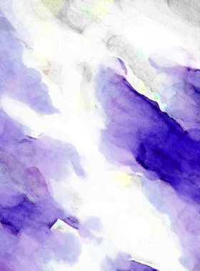 Soyut suluboya sanat eserleri. Fırça boyalı dijital resim. Renkli yaratıcı suluboya çizimi.