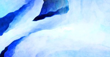 Soyut suluboya sanat eserleri. Fırça boyalı dijital resim. Renkli yaratıcı suluboya çizimi.