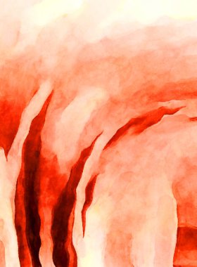 Soyut suluboya sanat eserleri. Fırça boyalı dijital resim. Renkli yaratıcı suluboya çizimi.