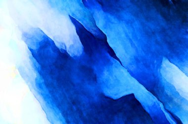 Soyut suluboya sanat eserleri. Fırça boyalı dijital resim. Renkli yaratıcı suluboya çizimi.