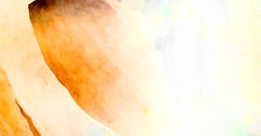 Soyut suluboya sanat eserleri. Fırça boyalı dijital resim. Renkli yaratıcı suluboya çizimi.