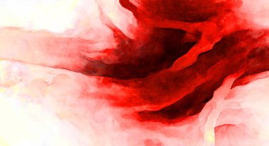 Soyut suluboya sanat eserleri. Fırça boyalı dijital resim. Renkli yaratıcı suluboya çizimi.