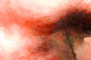 Soyut suluboya sanat eserleri. Fırça boyalı dijital resim. Renkli yaratıcı suluboya çizimi.