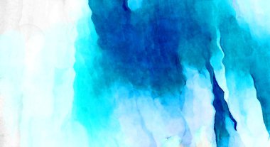 Soyut suluboya sanat eserleri. Fırça boyalı dijital resim. Renkli yaratıcı suluboya çizimi.