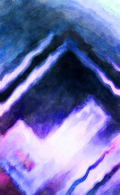 Soyut suluboya sanat eserleri. Fırça boyalı dijital resim. Renkli yaratıcı suluboya çizimi.