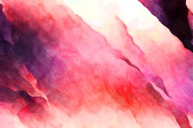 Soyut suluboya sanat eserleri. Fırça boyalı dijital resim. Renkli yaratıcı suluboya çizimi.