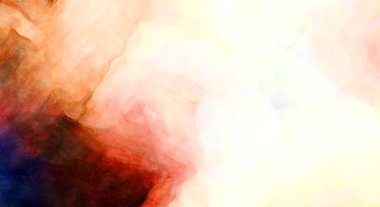 Soyut suluboya sanat eserleri. Fırça boyalı dijital resim. Renkli yaratıcı suluboya çizimi.