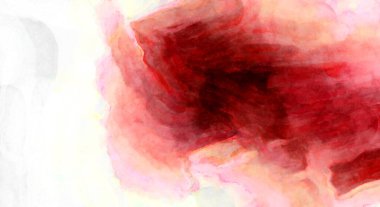 Soyut suluboya sanat eserleri. Fırça boyalı dijital resim. Renkli yaratıcı suluboya çizimi.