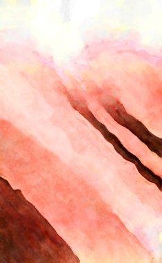 Soyut suluboya sanat eserleri. Fırça boyalı dijital resim. Renkli yaratıcı suluboya çizimi.