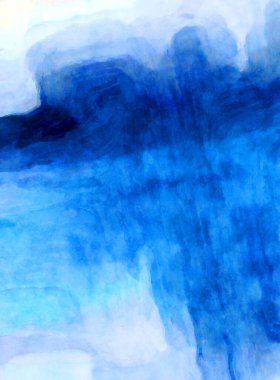 Soyut suluboya sanat eserleri. Fırça boyalı dijital resim. Renkli yaratıcı suluboya çizimi.