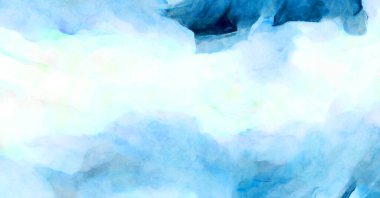 Soyut suluboya sanat eserleri. Fırça boyalı dijital resim. Renkli yaratıcı suluboya çizimi.