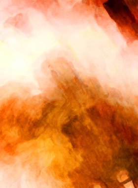 Soyut suluboya sanat eserleri. Fırça boyalı dijital resim. Renkli yaratıcı suluboya çizimi.