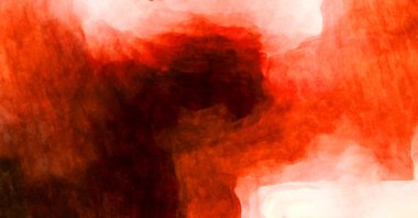 Soyut suluboya sanat eserleri. Fırça boyalı dijital resim. Renkli yaratıcı suluboya çizimi.