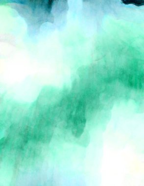 Soyut suluboya sanat eserleri. Fırça boyalı dijital resim. Renkli yaratıcı suluboya çizimi.