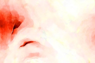 Soyut suluboya sanat eserleri. Fırça boyalı dijital resim. Renkli yaratıcı suluboya çizimi.