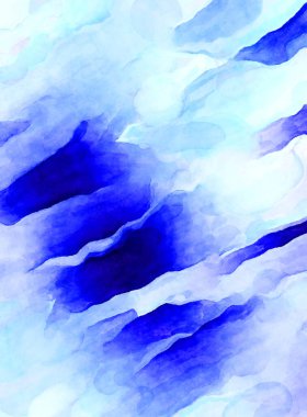 Soyut suluboya sanat eserleri. Fırça boyalı dijital resim. Renkli yaratıcı suluboya çizimi.