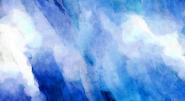 Soyut suluboya sanat eserleri. Fırça boyalı dijital resim. Renkli yaratıcı suluboya çizimi.