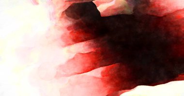 Soyut suluboya sanat eserleri. Fırça boyalı dijital resim. Renkli yaratıcı suluboya çizimi.