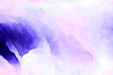 Soyut suluboya sanat eserleri. Fırça boyalı dijital resim. Renkli yaratıcı suluboya çizimi.