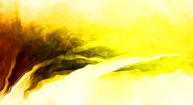 Soyut suluboya sanat eserleri. Fırça boyalı dijital resim. Renkli yaratıcı suluboya çizimi.