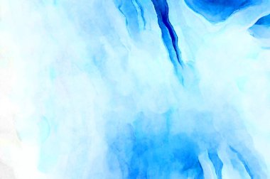 Soyut suluboya sanat eserleri. Fırça boyalı dijital resim. Renkli yaratıcı suluboya çizimi.