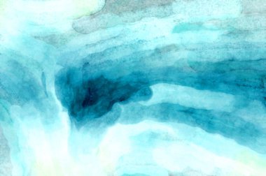 Soyut suluboya sanat eserleri. Fırça boyalı dijital resim. Renkli yaratıcı suluboya çizimi.