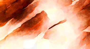 Soyut suluboya sanat eserleri. Fırça boyalı dijital resim. Renkli yaratıcı suluboya çizimi.