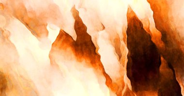 Soyut suluboya sanat eserleri. Fırça boyalı dijital resim. Renkli yaratıcı suluboya çizimi.