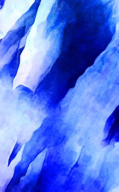 Soyut suluboya sanat eserleri. Fırça boyalı dijital resim. Renkli yaratıcı suluboya çizimi.