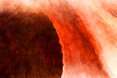 Soyut suluboya sanat eserleri. Fırça boyalı dijital resim. Renkli yaratıcı suluboya çizimi.